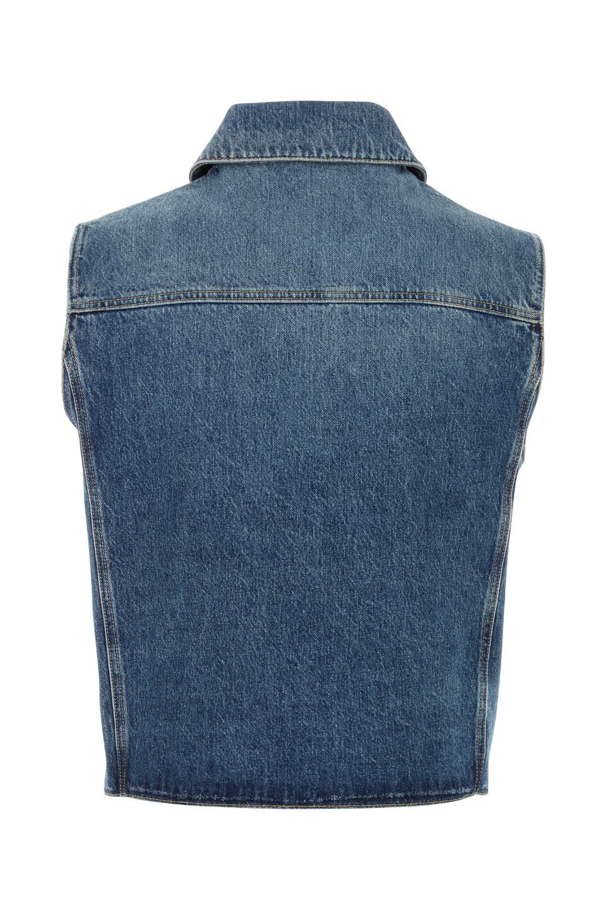 Givenchy Men Denim Sleeveless Jacket - 2