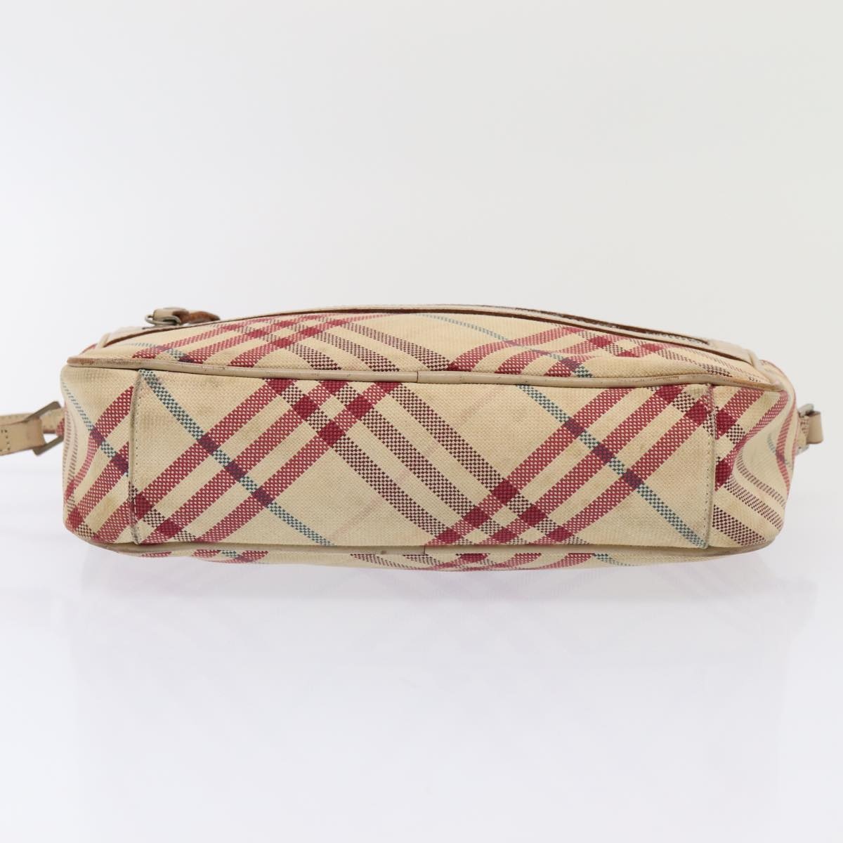 Burberry Nova Check Blue Label Shoulder Bag Canvas Beige Red - 5