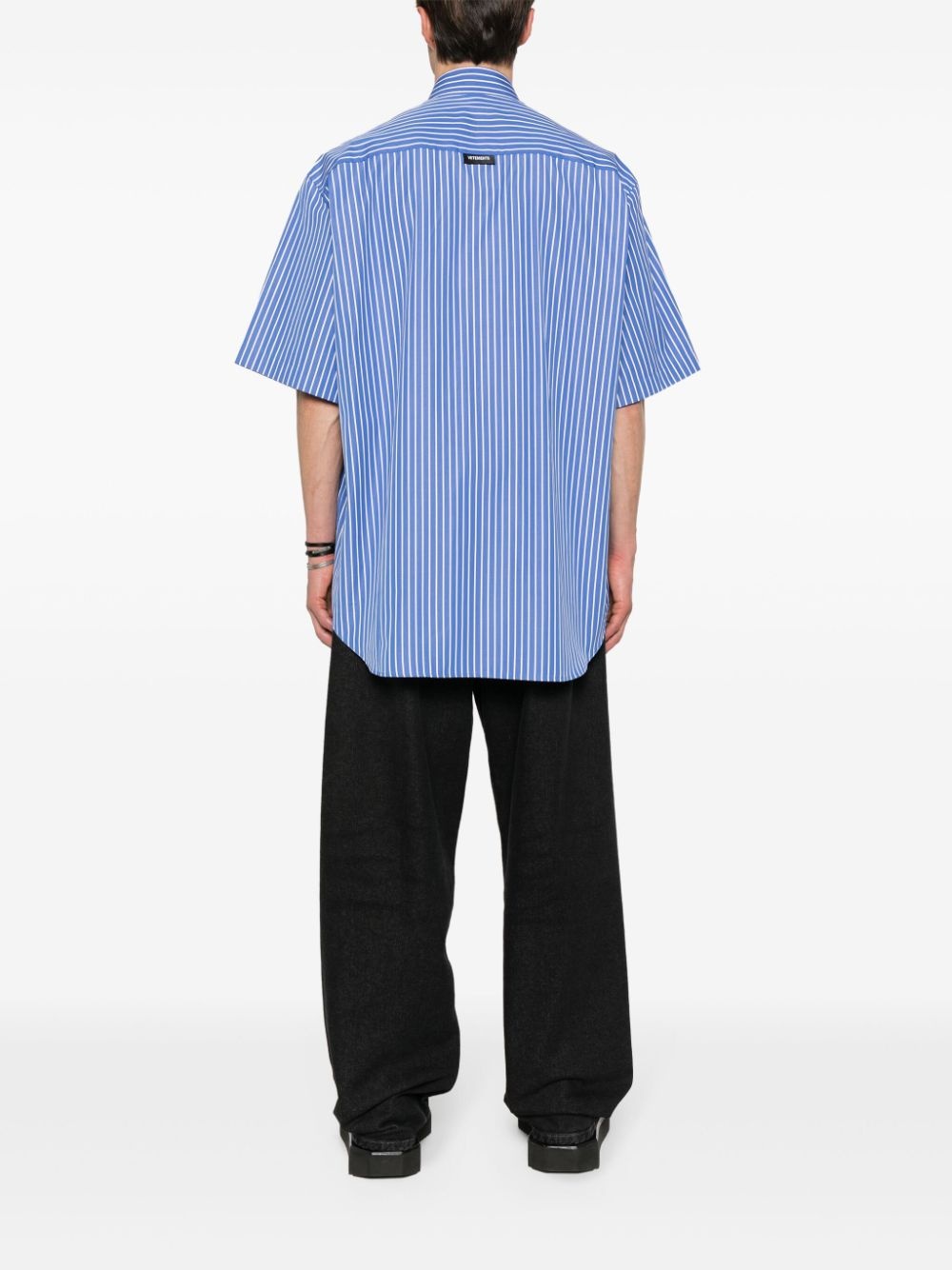 striped poplin shirt - 5