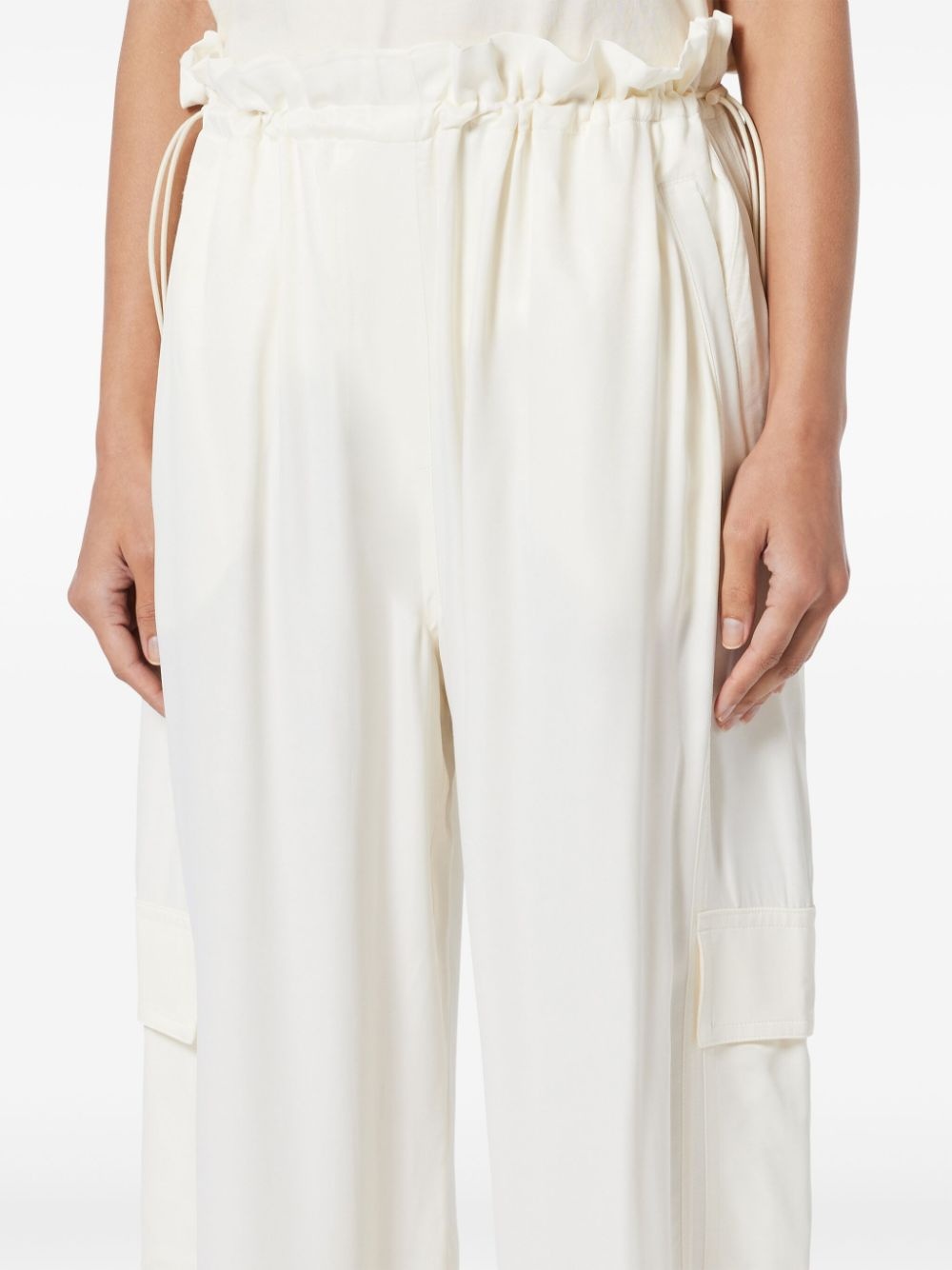 satin cargo pants - 5