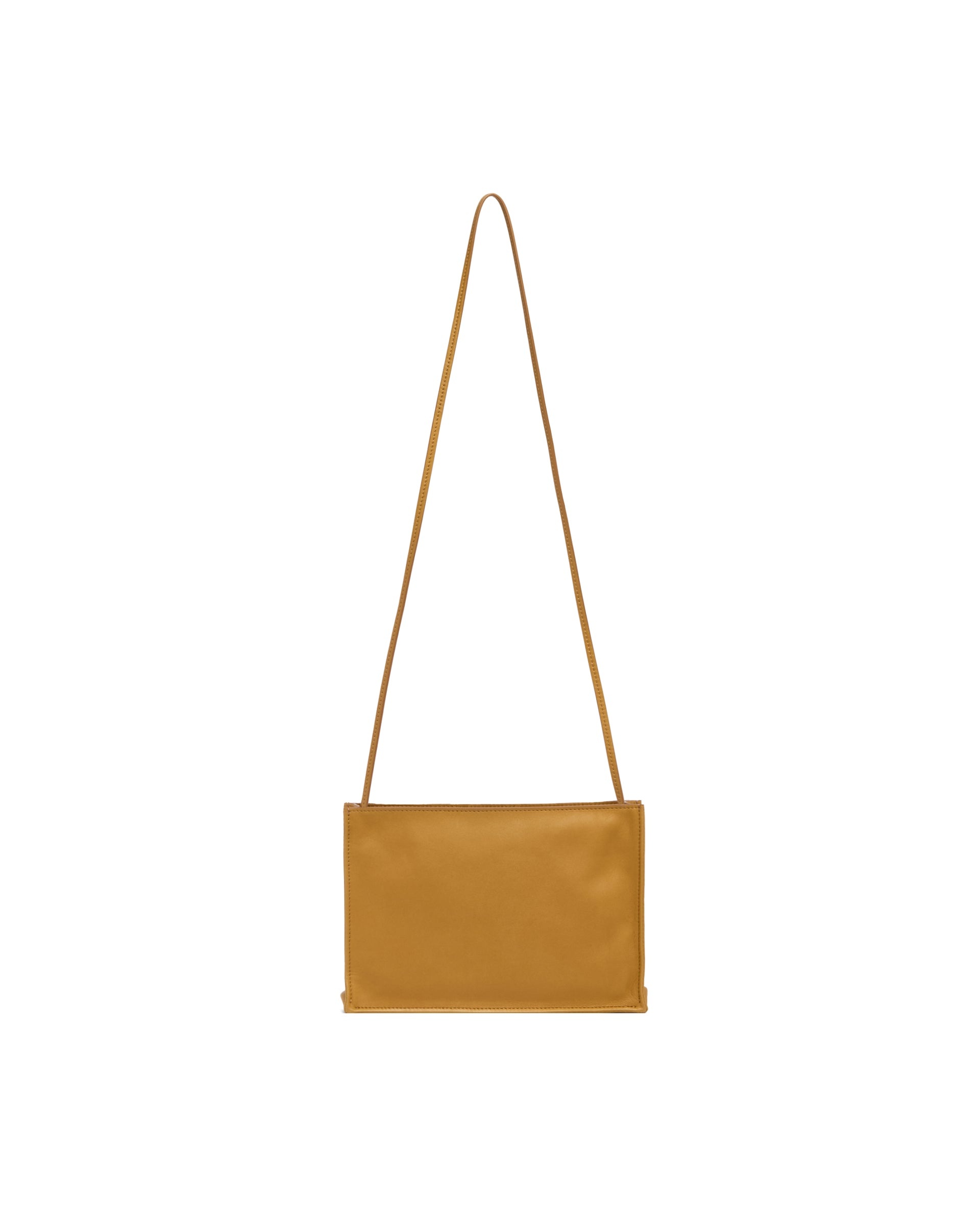 Beige Large To Go Crossbody Leather Bag - 3