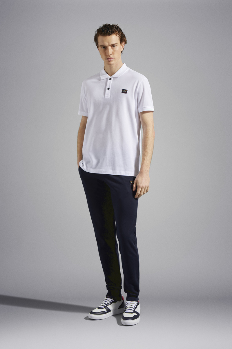 Paul & Shark COTTON PIQUÉ POLO WITH ICONIC BADGE outlook