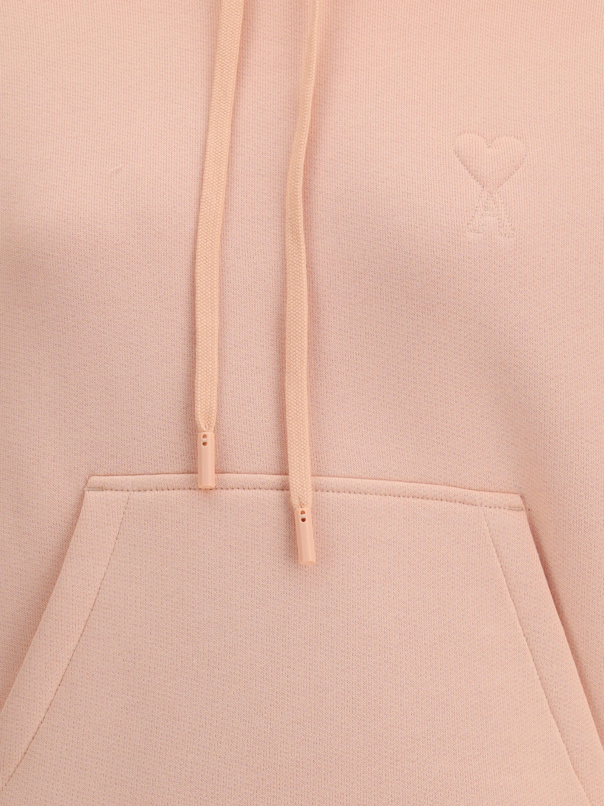 Ami Paris Women Hoodie Grand Ami De Coeur Embosse - 3