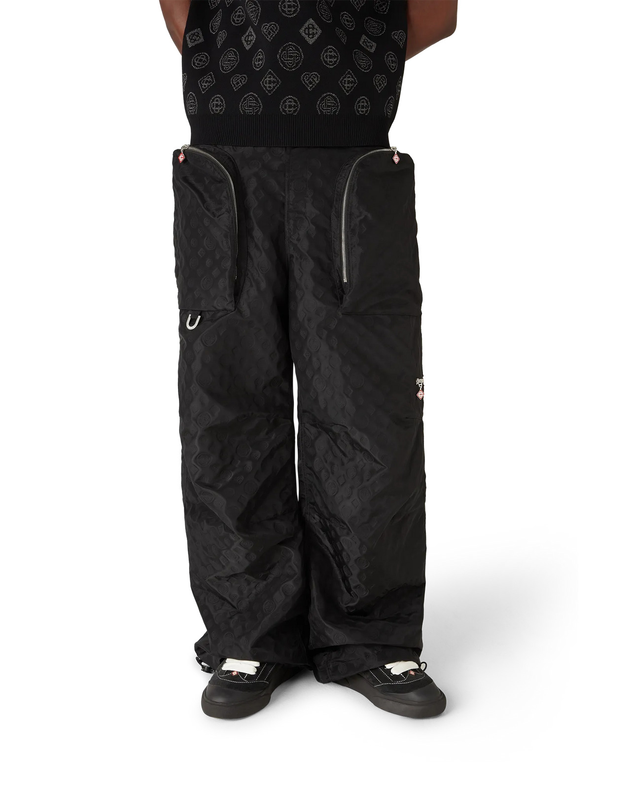 Nylon Jacquard Cargo Trousers | Casablanca Paris - 4