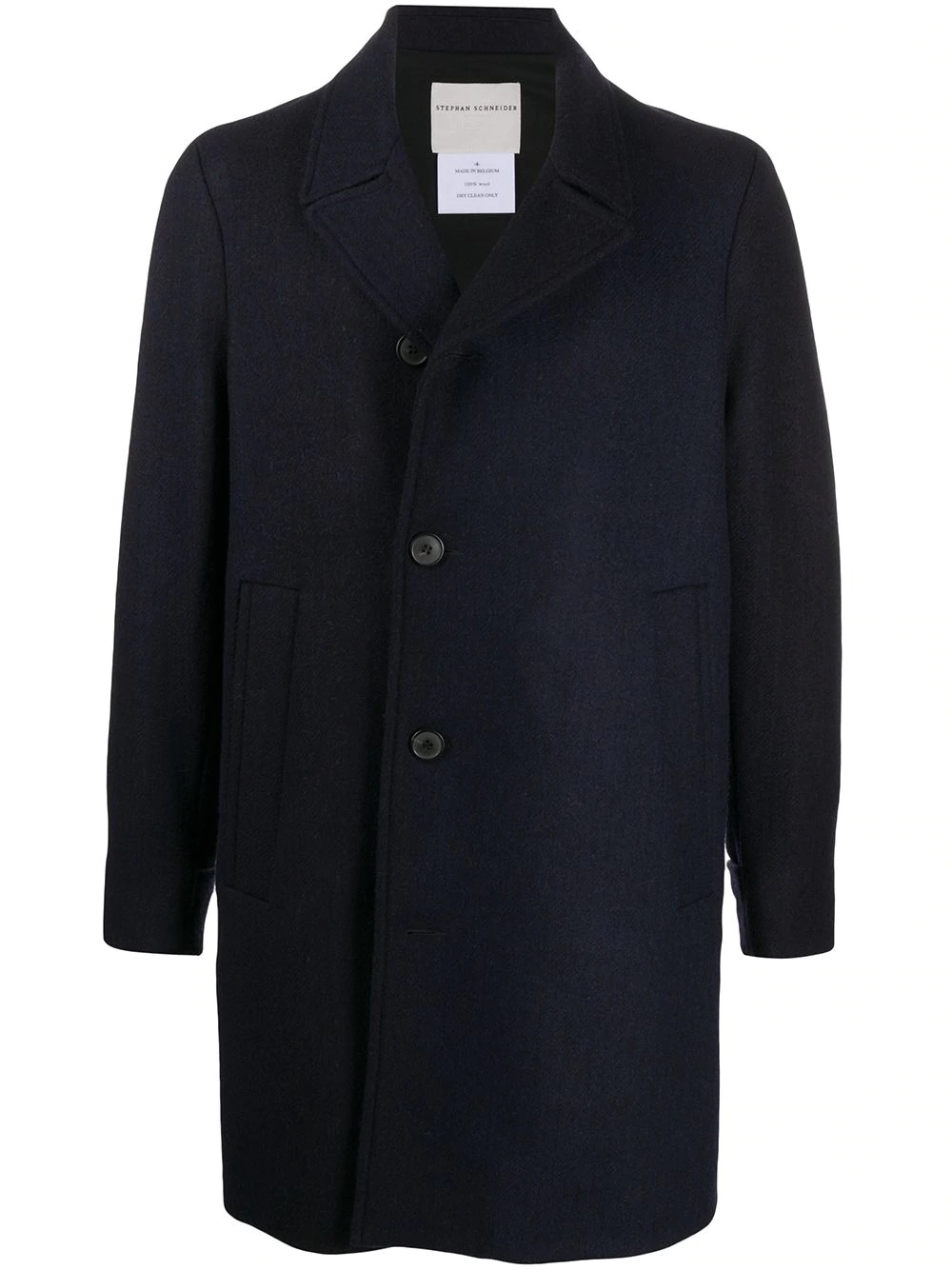 Collier's single-breasted wool coat - 1