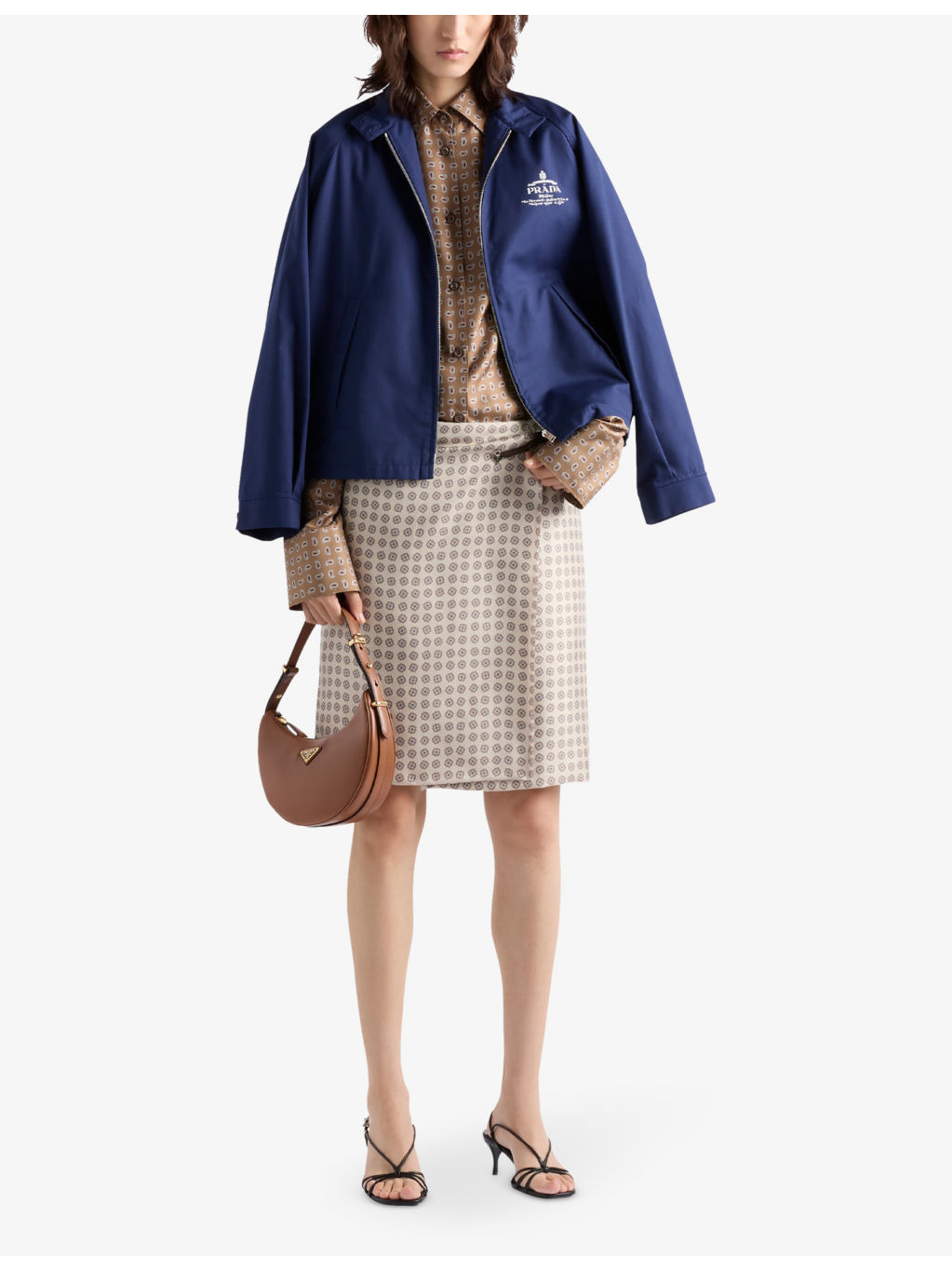 Logo-print poplin blouson jacket - 2