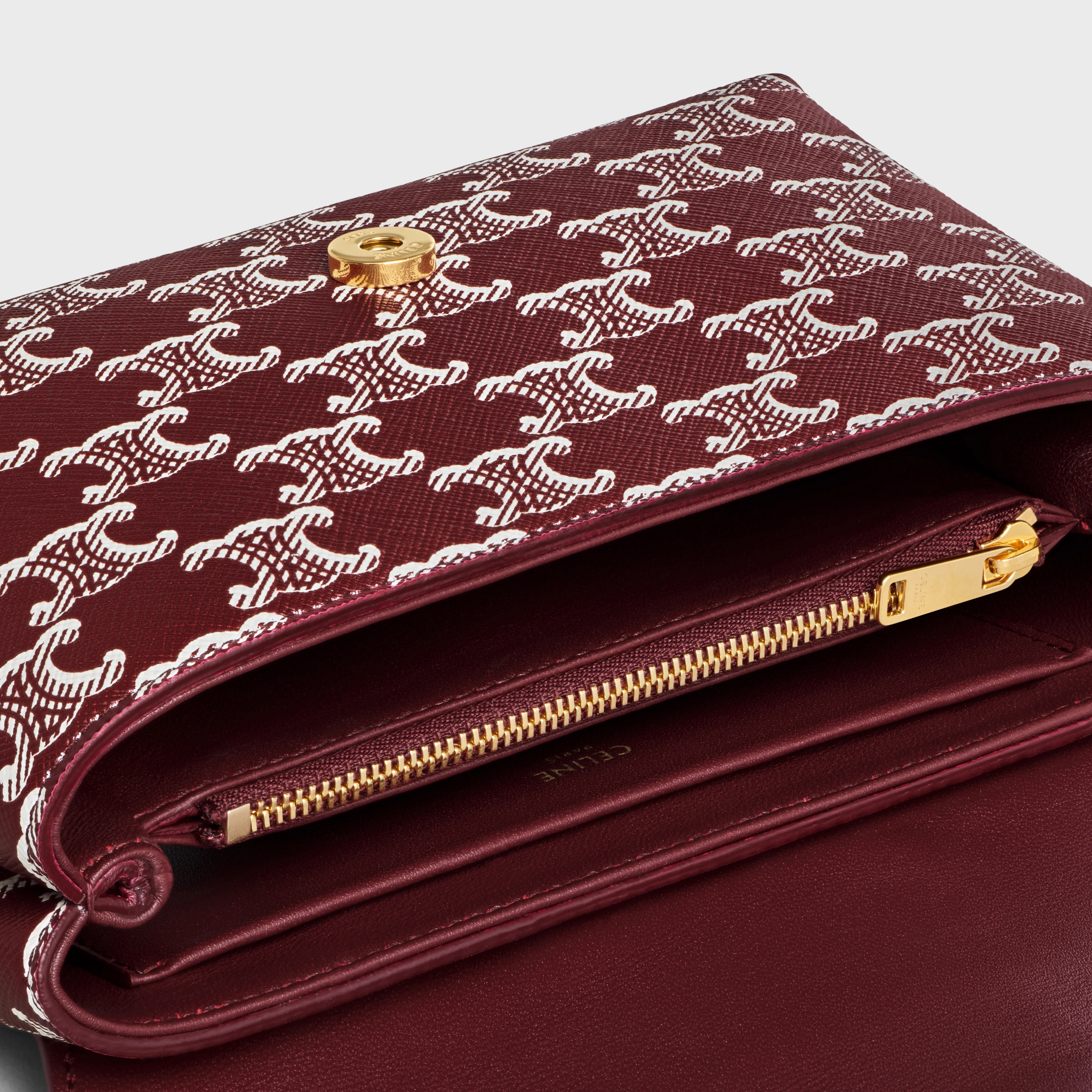 TEEN CELINE VICTOIRE BAG in TRIOMPHE CANVAS TWO-TONE - 4