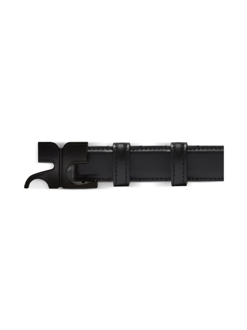 logo-buckle belt - 3