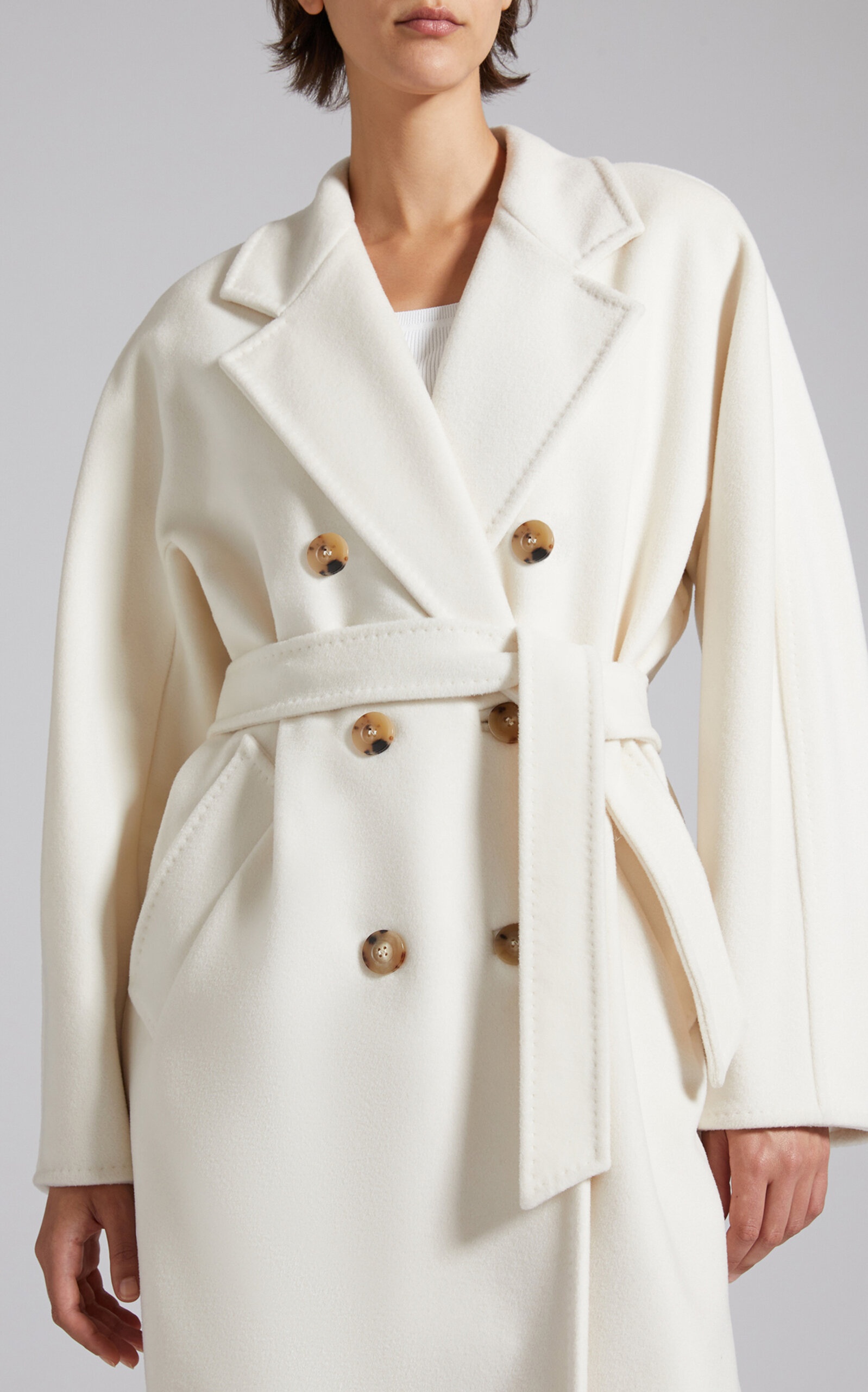 Icon Wool-Cashmere Coat white - 6