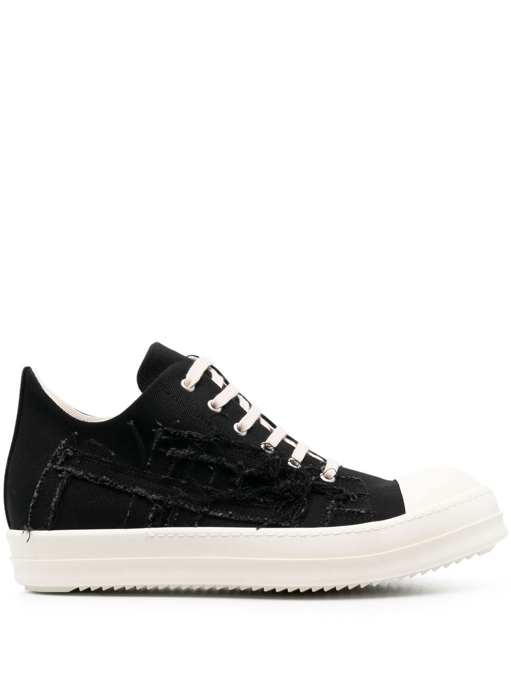 distressed-effect low-top sneakers - 1