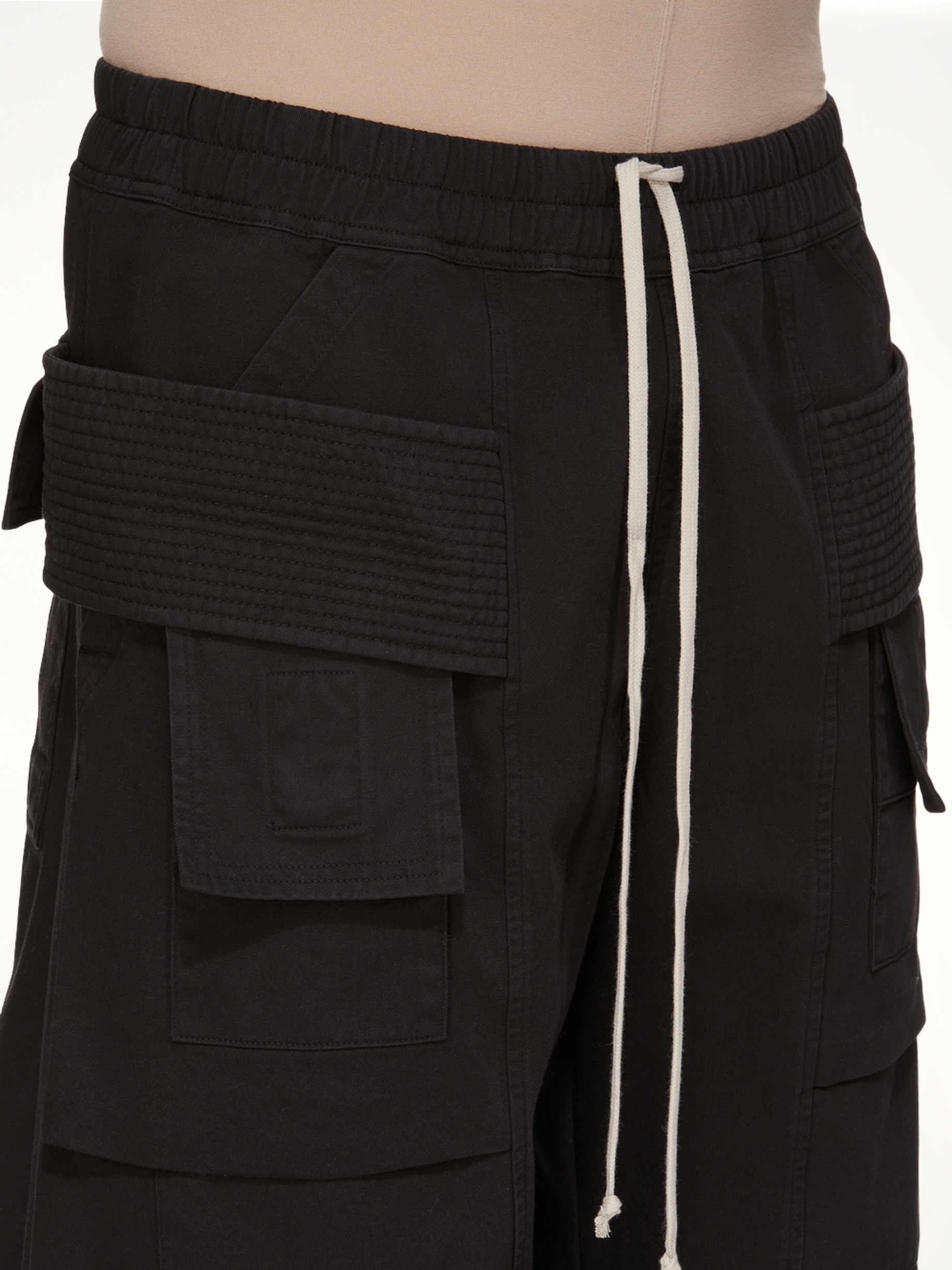 Creatch Wide Cargo Drawstring in Black - 3