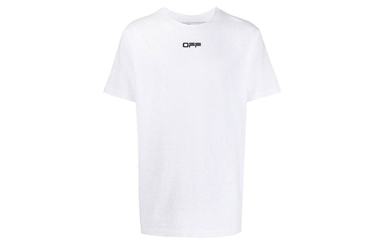 Off-White SS21 Logo Alphabet Printing Round Neck Short Sleeve Ordinary Version White OMAA027S2018500 - 2
