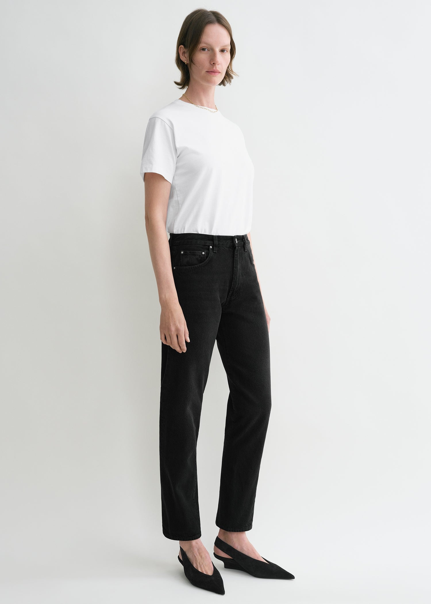 Twisted seam denim faded black - 3