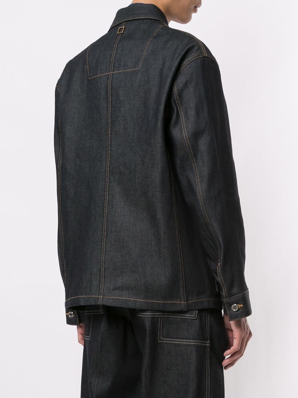 denim utility jacket - 4