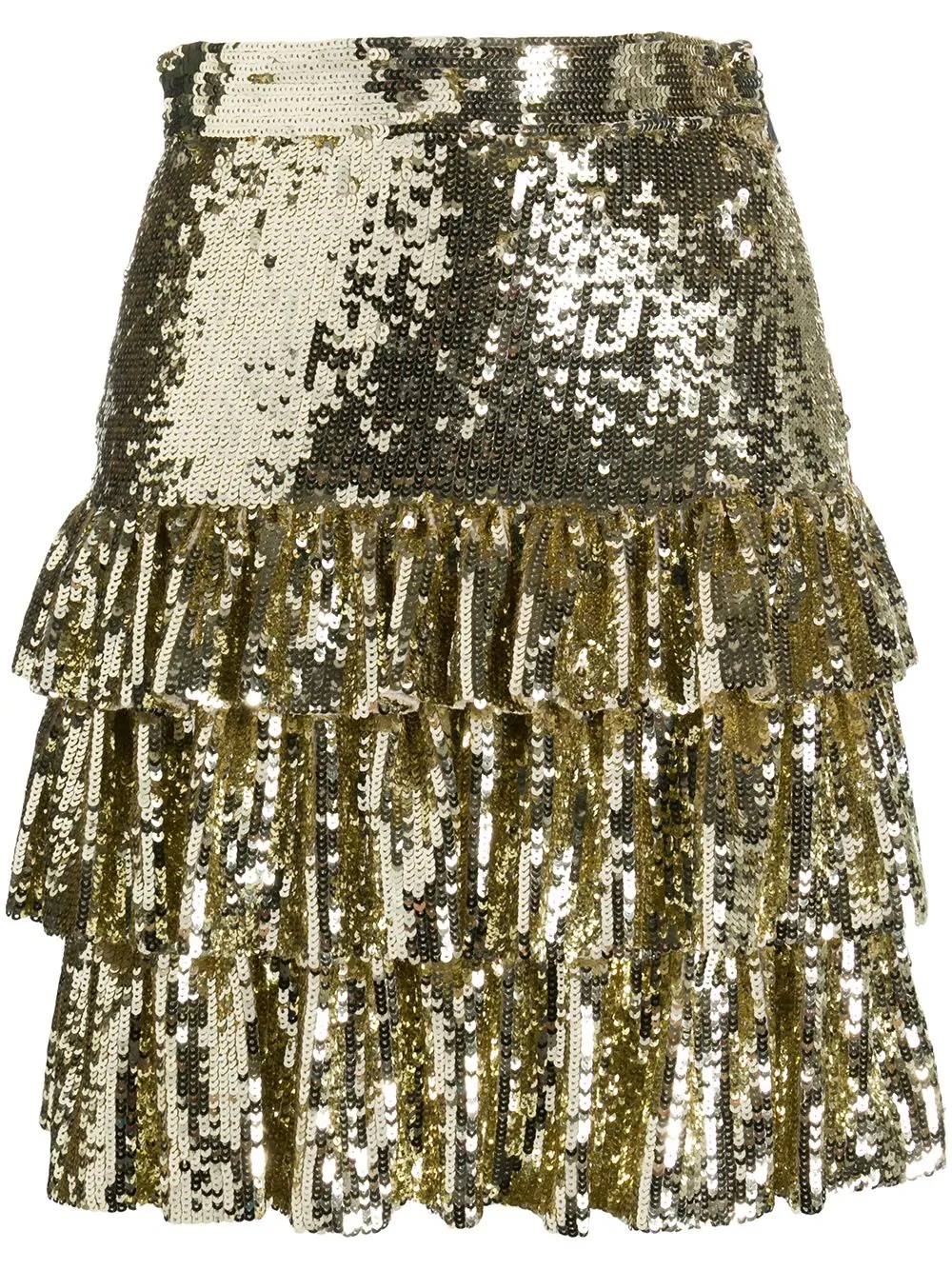 sequin-embellished mini skirt - 1