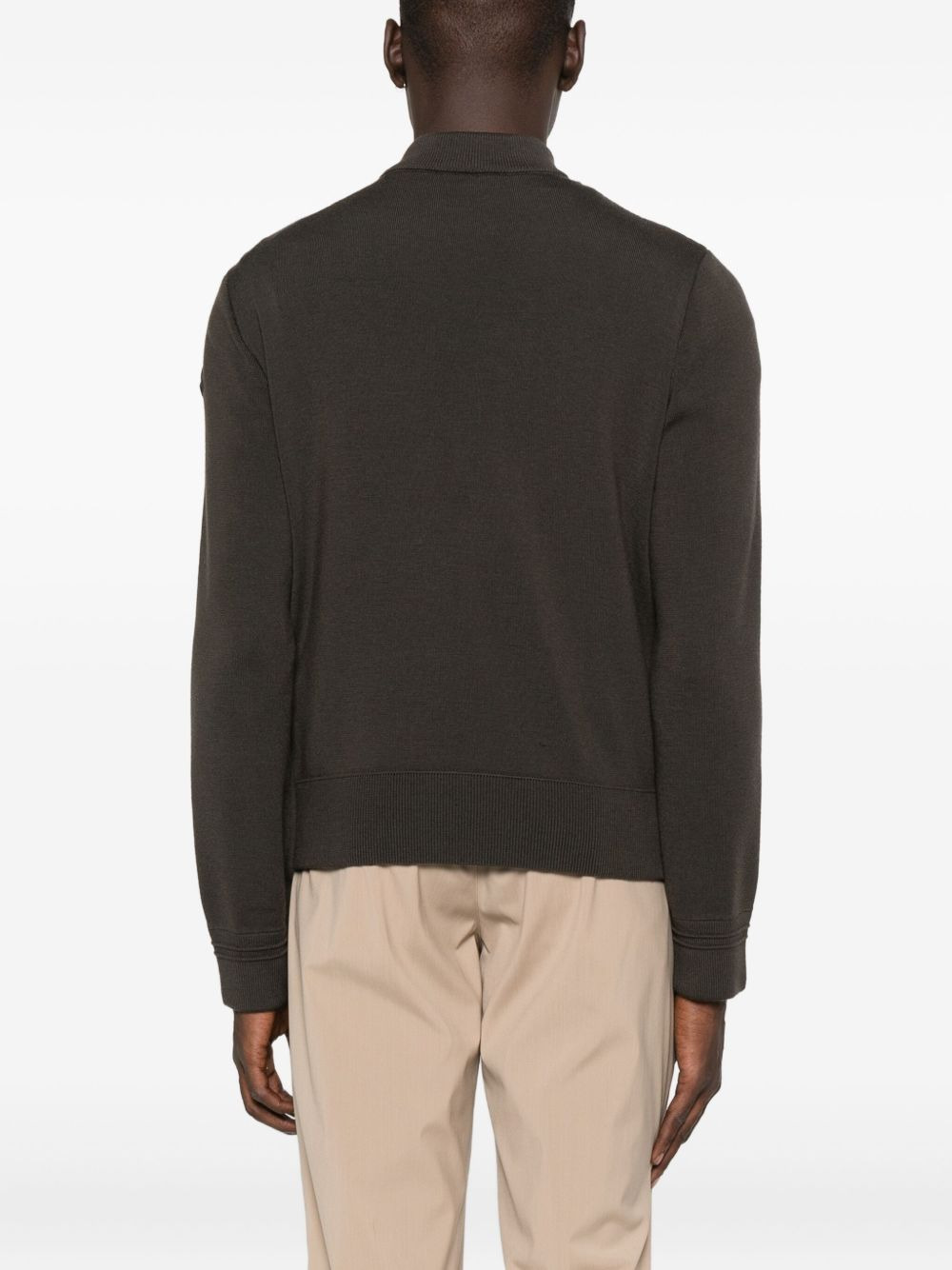 padded zip-up cardigan - 4