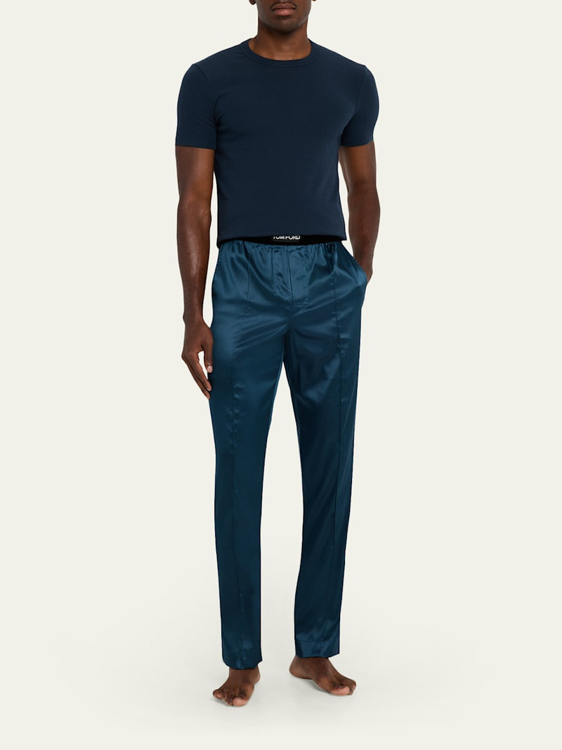 TOM FORD Men's Silk Logo Pajama Pants outlook