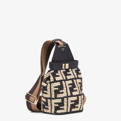 FENDI Black raffia mini-bag outlook