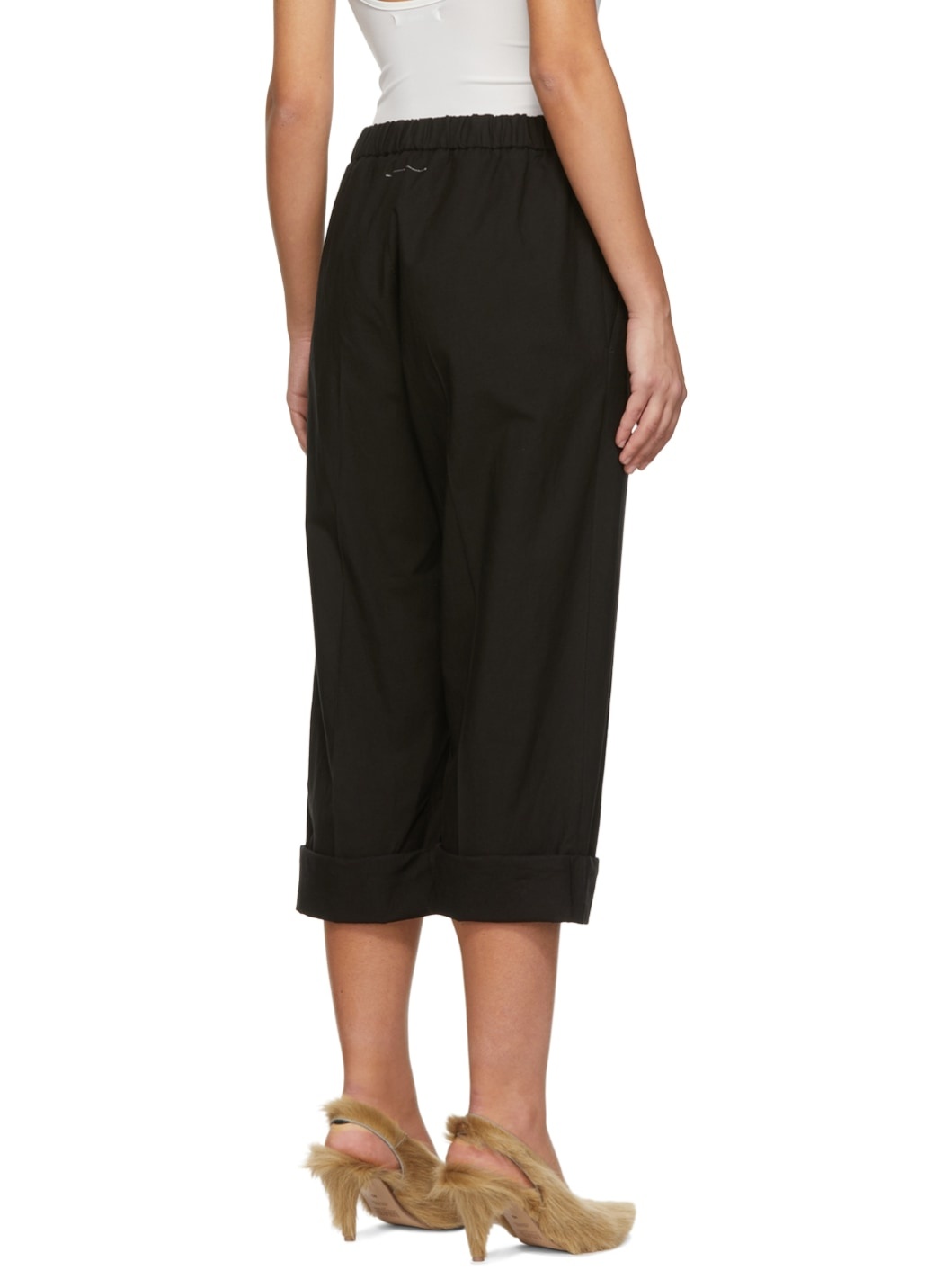 Black Linen Lounge Pants - 3