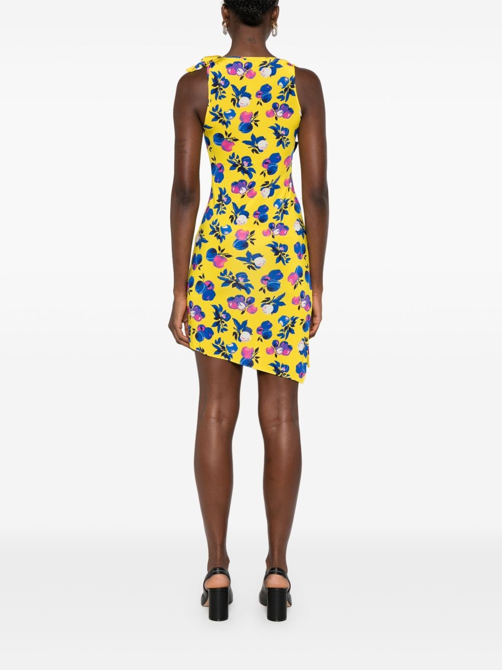 asymmetric mini dress - 4