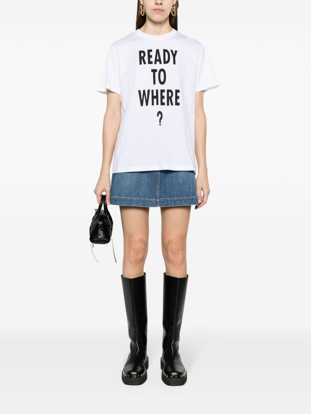 text-print organic cotton T-shirt - 2