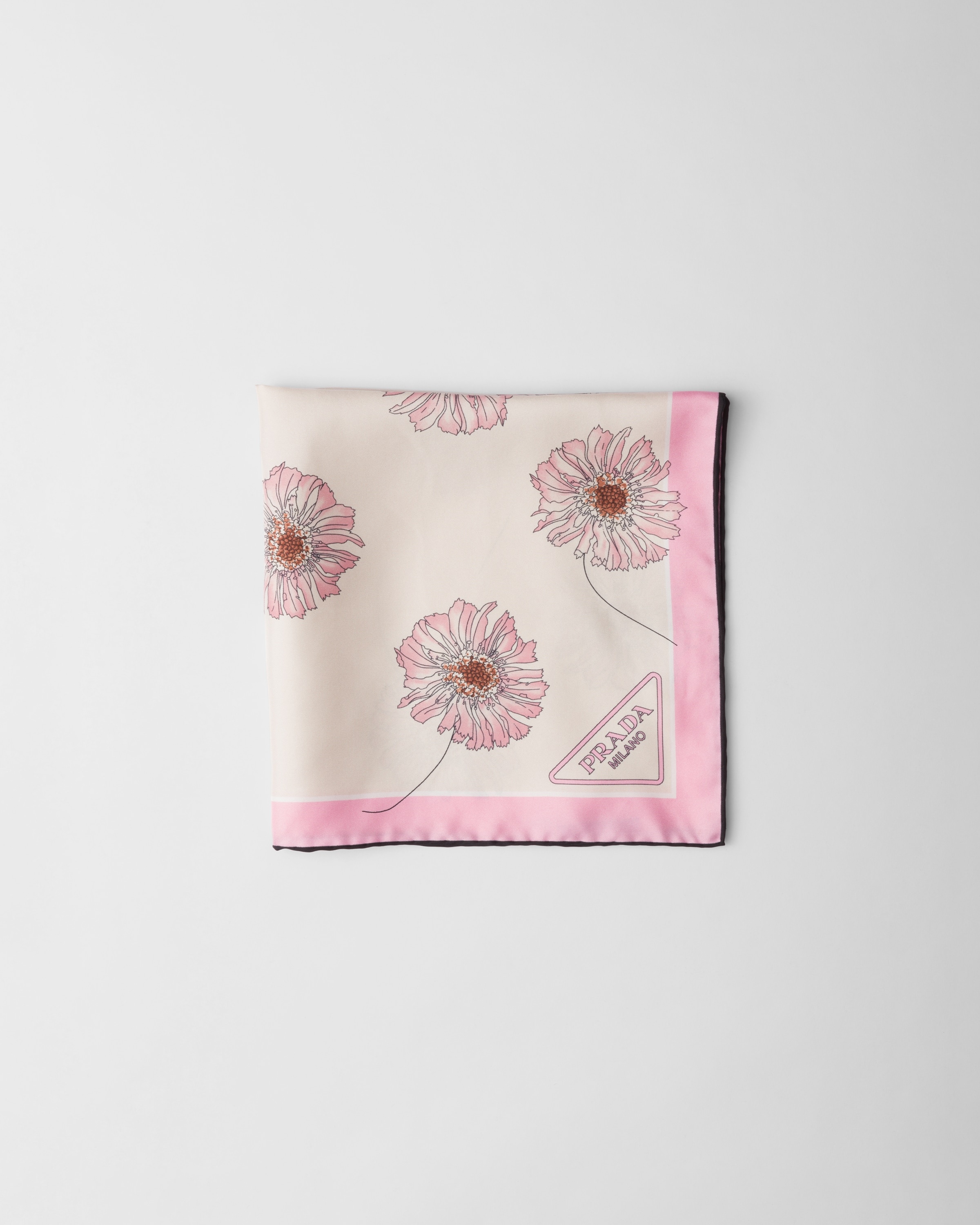 Printed twill scarf - 1