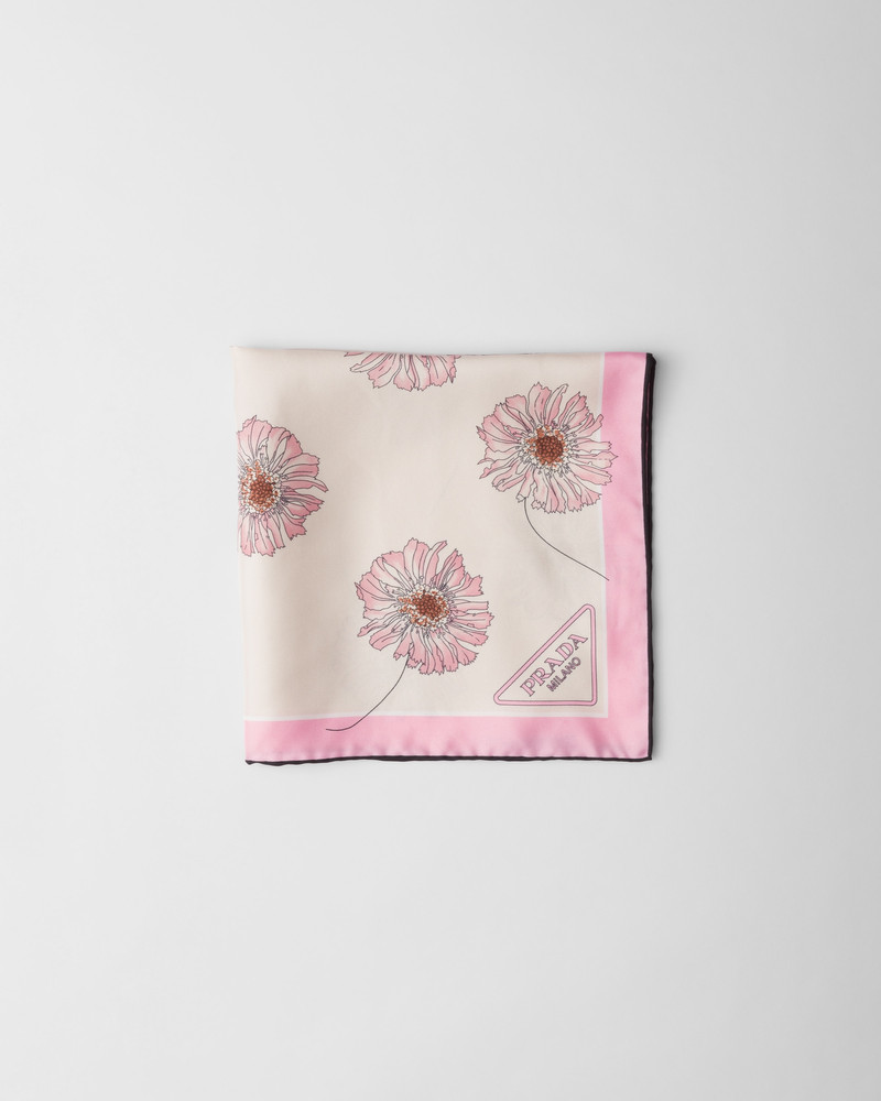 Printed twill scarf 1