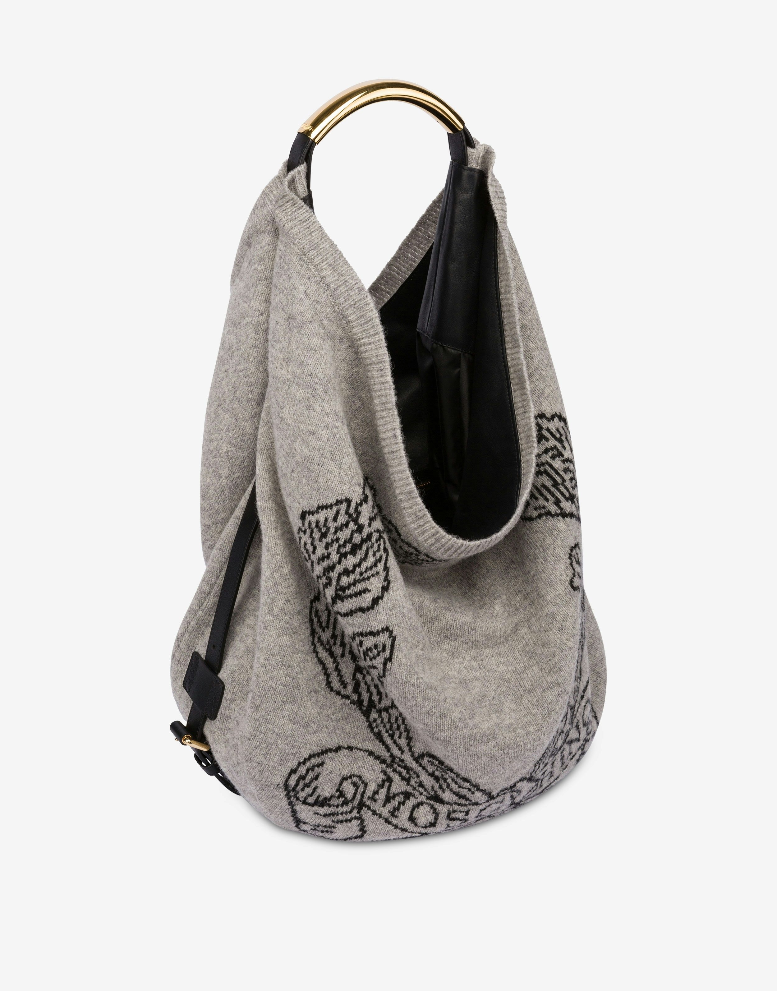 MOSCHINO HANDLE ME BAG IN SHETLAND - 3