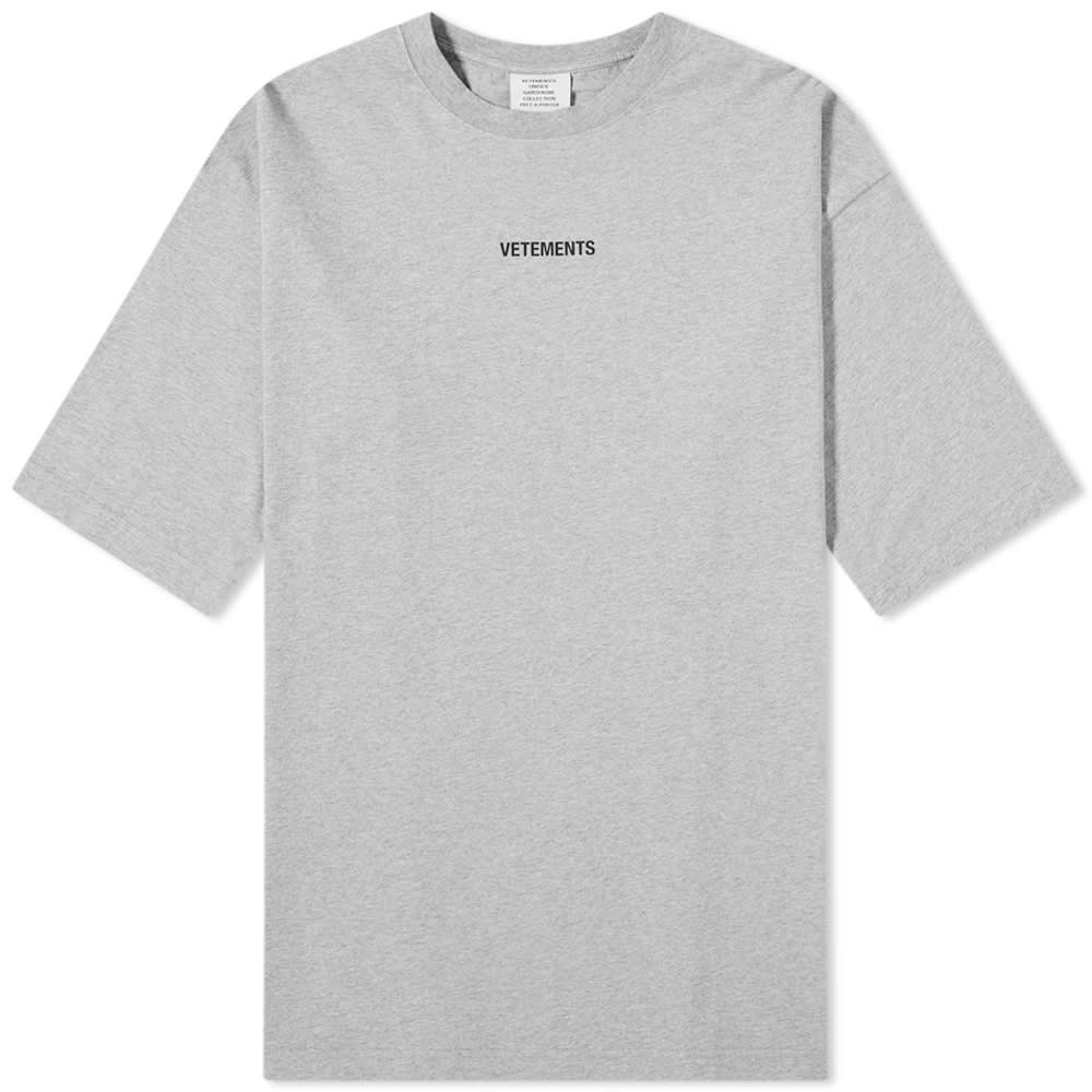 VETEMENTS Oversize Logo Patch Tee - 1