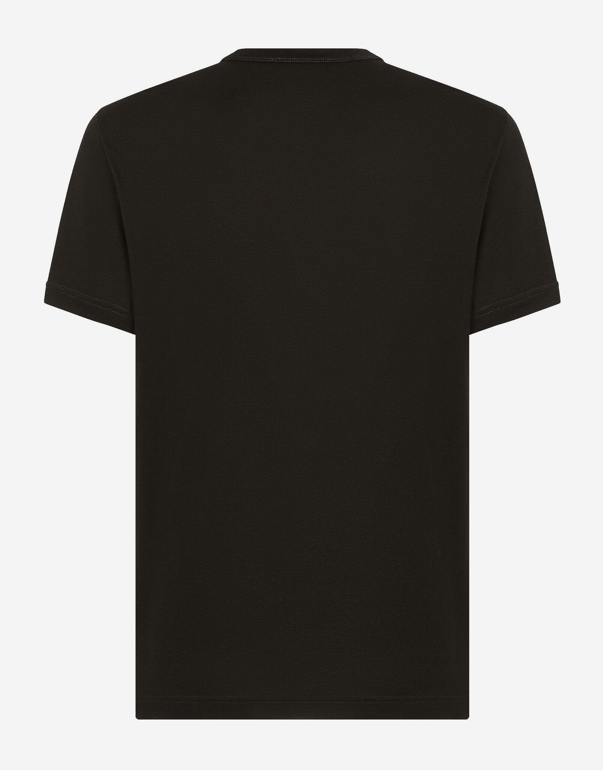 Cotton T-shirt with DG Milano logo embroidery - 2