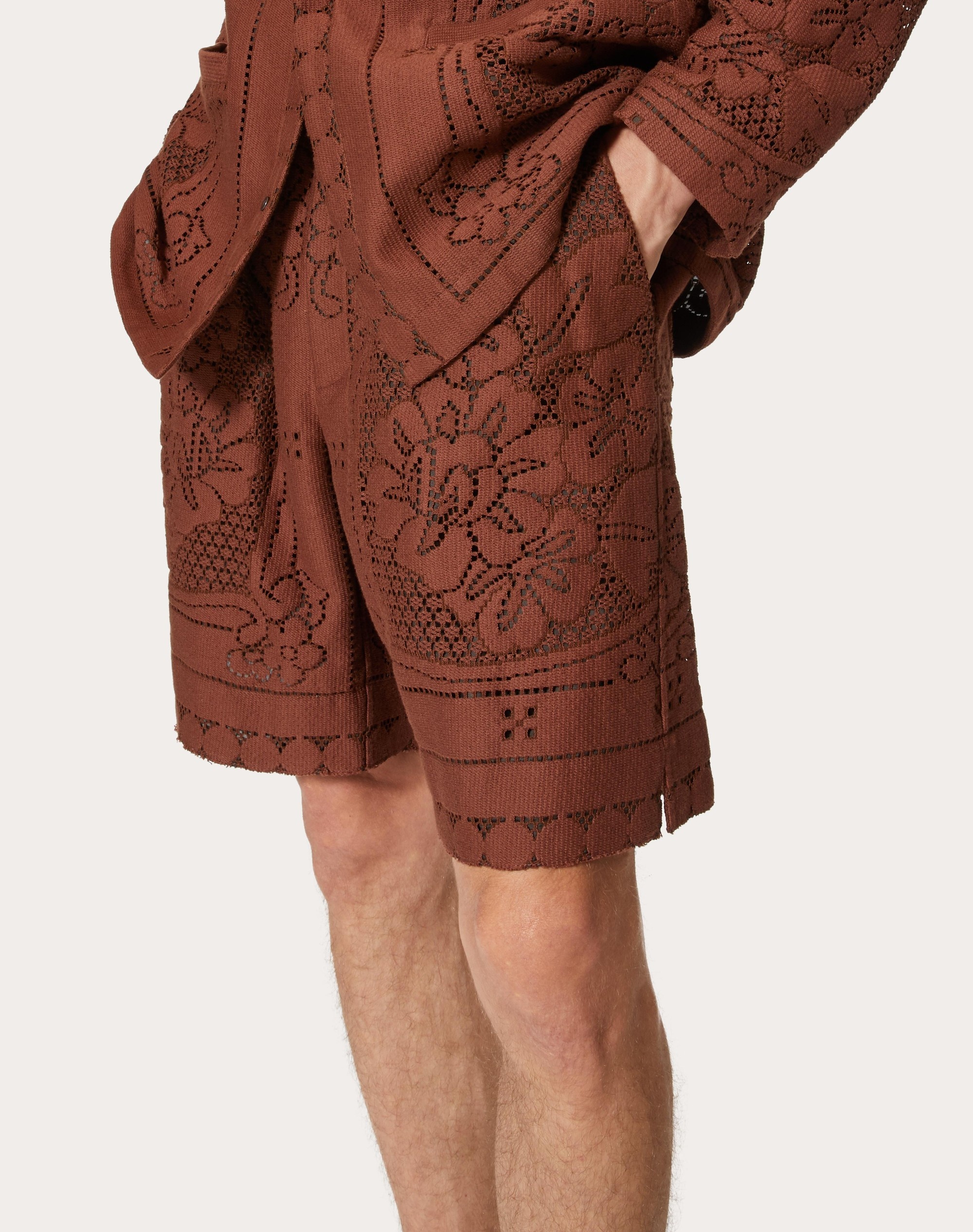 GUIPURE LACE BERMUDA SHORTS - 5