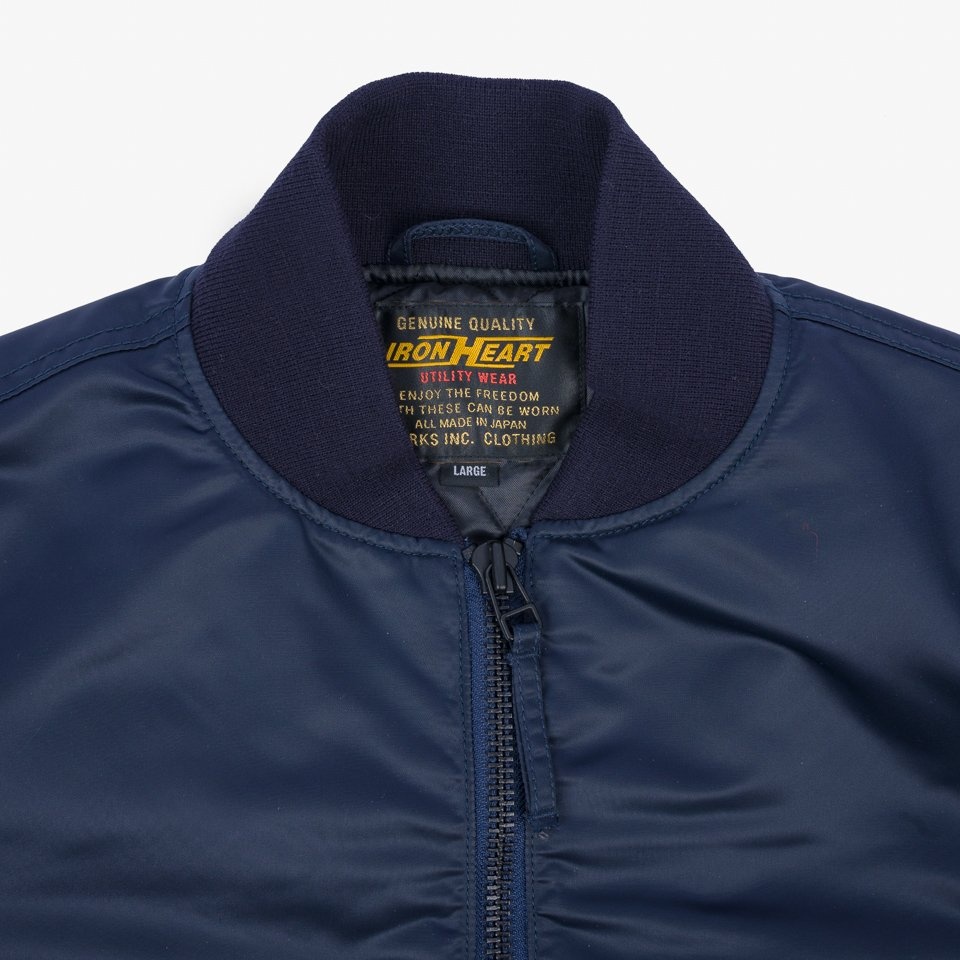 IHM-43-NAV Nylon Type L-2B Flight Jacket - Navy Blue - 7
