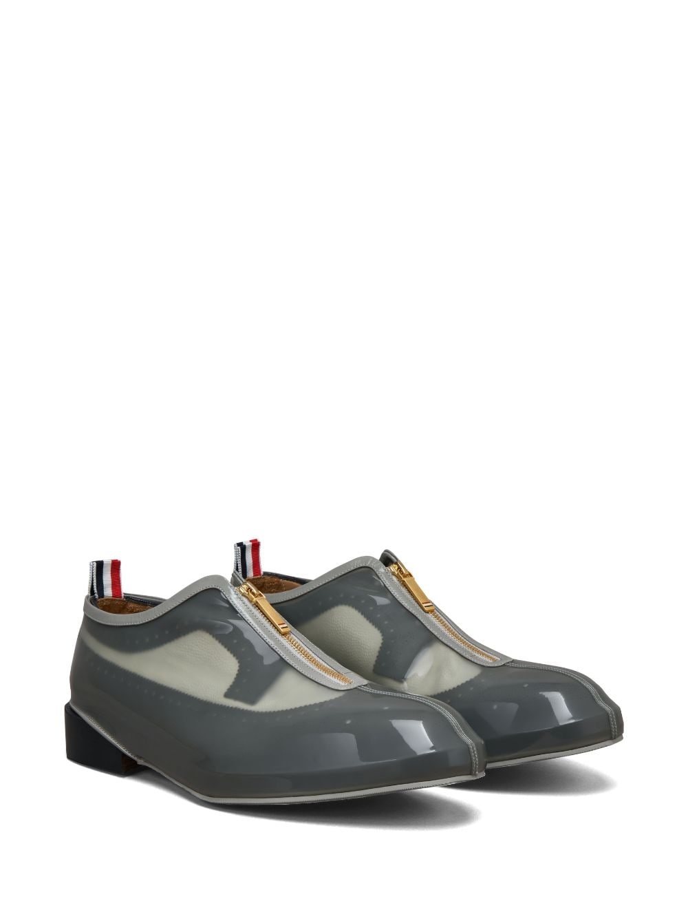 detachable transparent-panel oxford shoes - 2