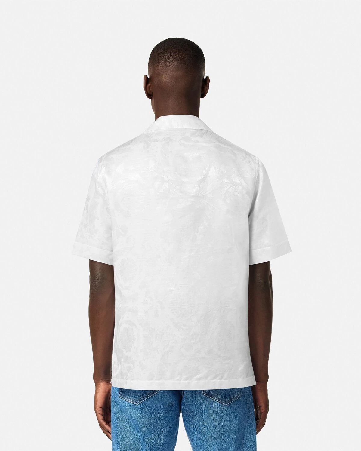Barocco Jacquard Silk-Blend Shirt - 5