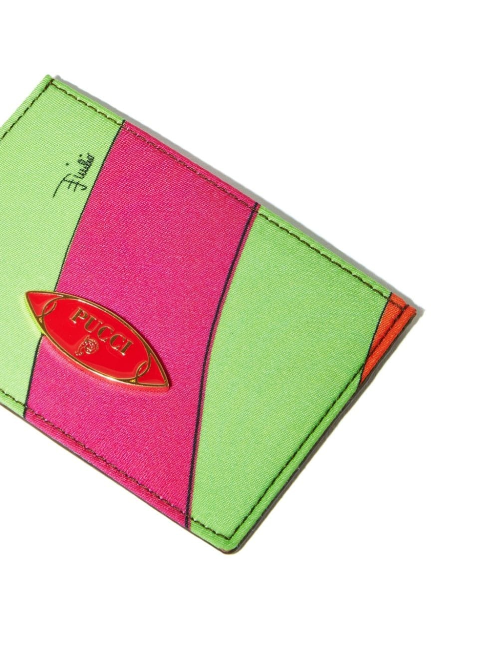 Iride-print card holder - 4