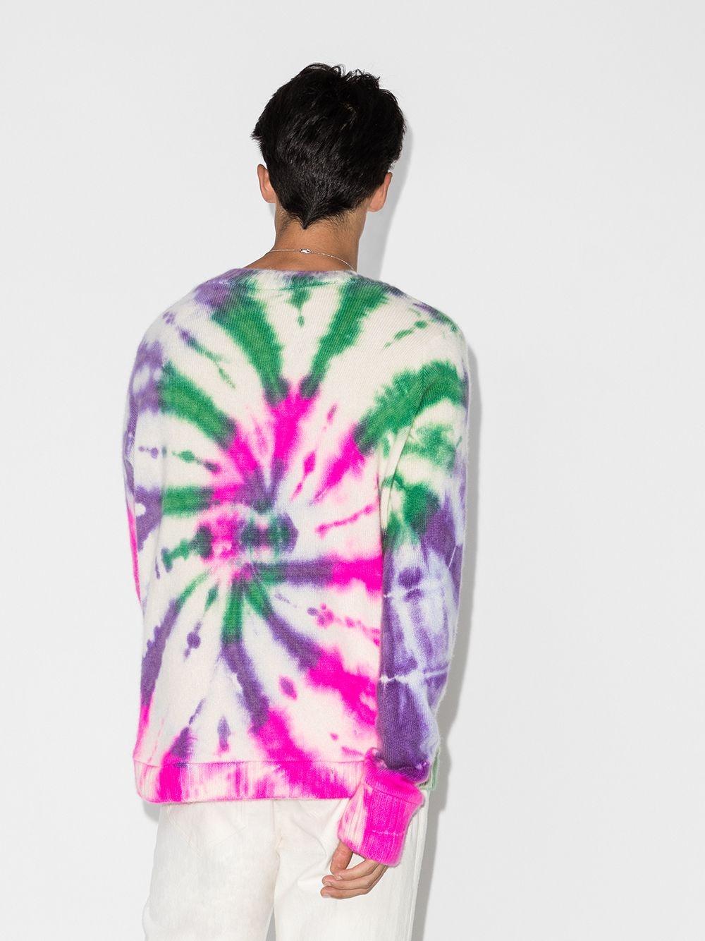 tie-dye cashmere jumper - 3