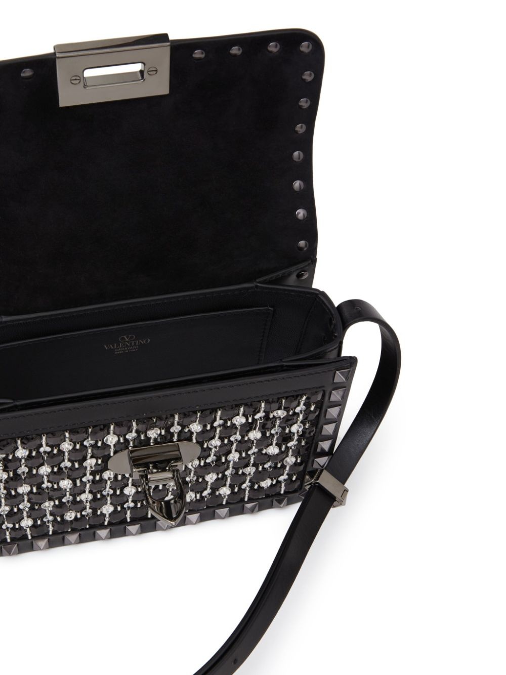 small Rockstud23 embroidered shoulder bag - 7