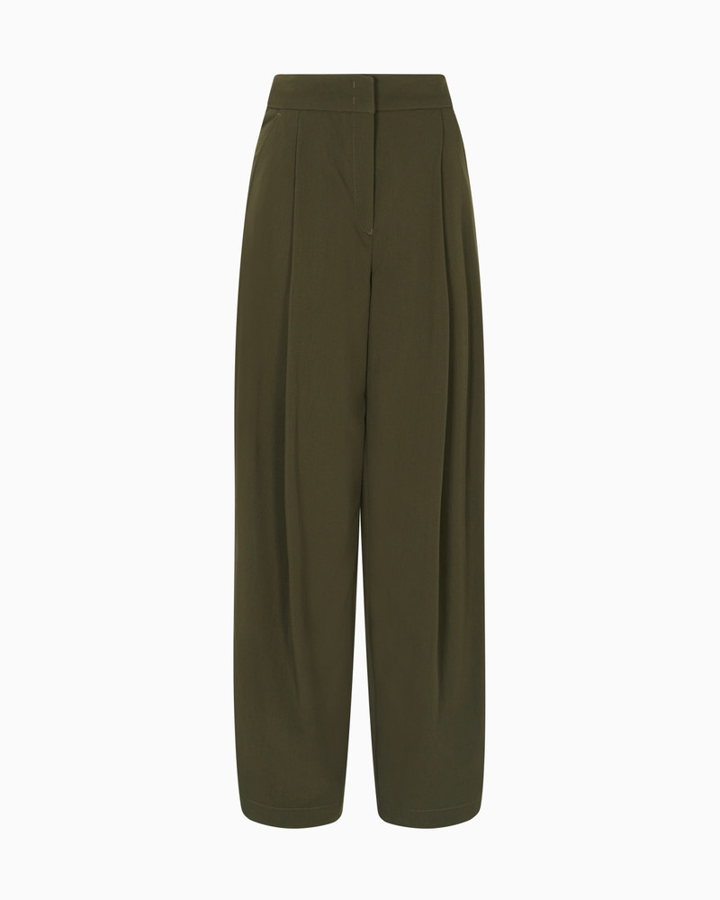 NEW YORK CAPSULE COLLECTION CANVAS TROUSERS WITH DARTS 1