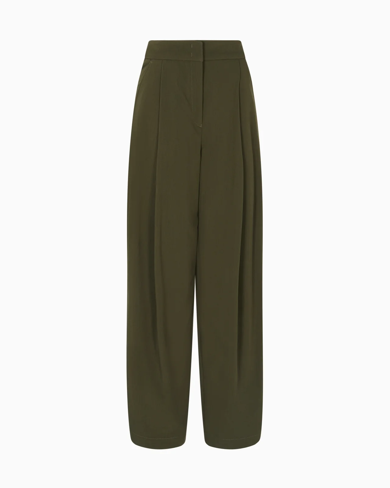 NEW YORK CAPSULE COLLECTION CANVAS TROUSERS WITH DARTS - 1
