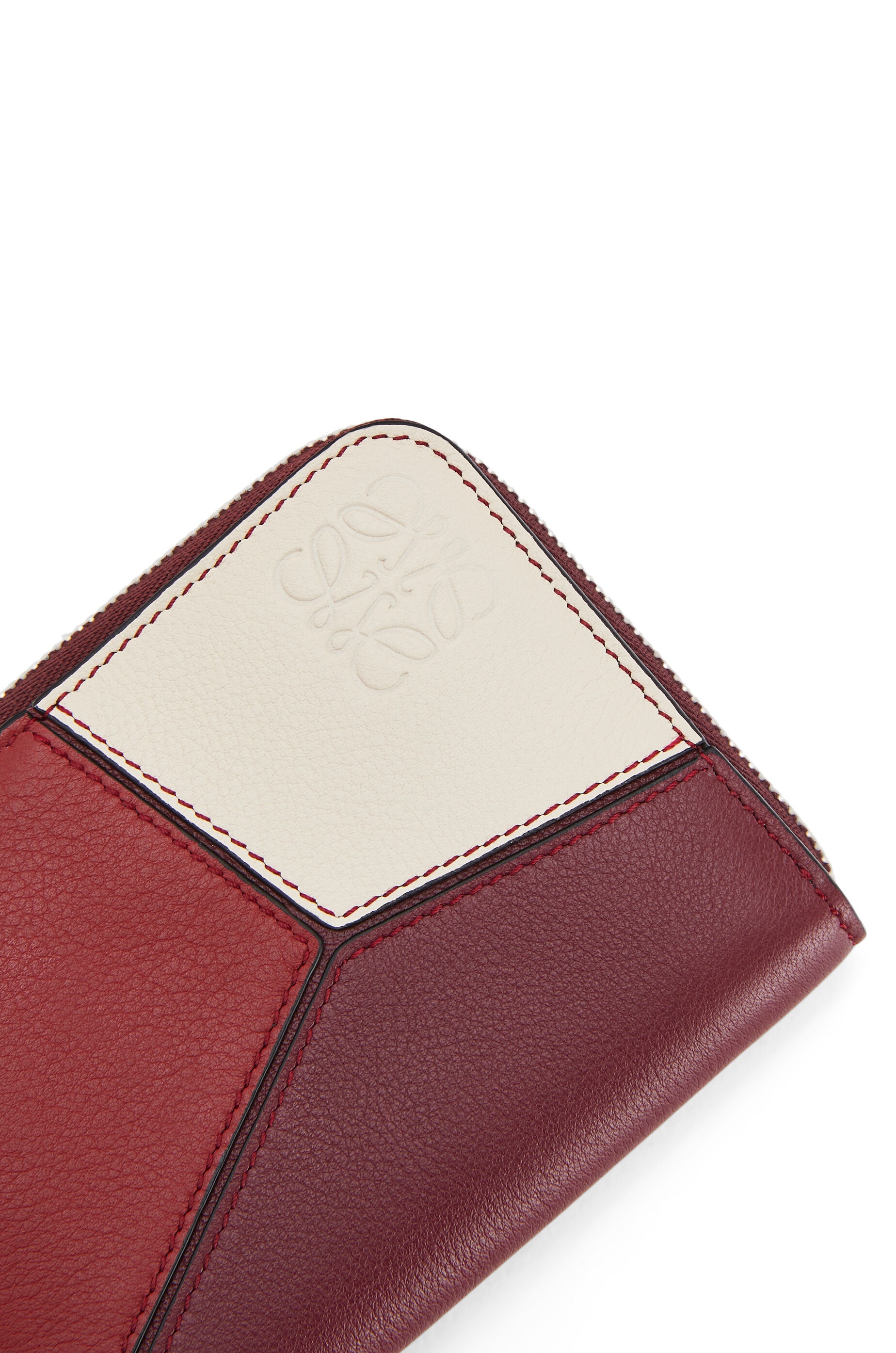 6 card Puzzle Zip wallet in classic calfskin - 5