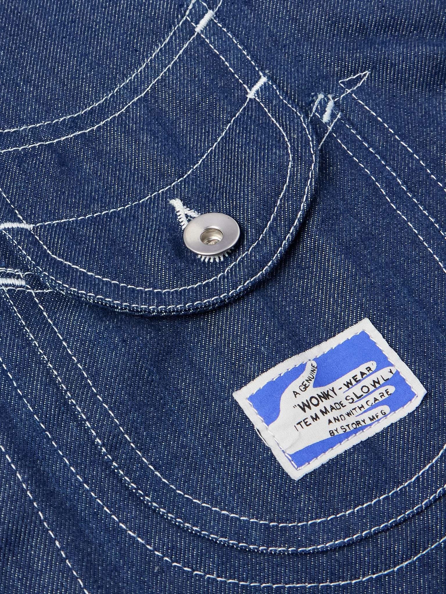 Wonky-Wear Circuit Indigo-Dyed Organic Denim Jacket - 6
