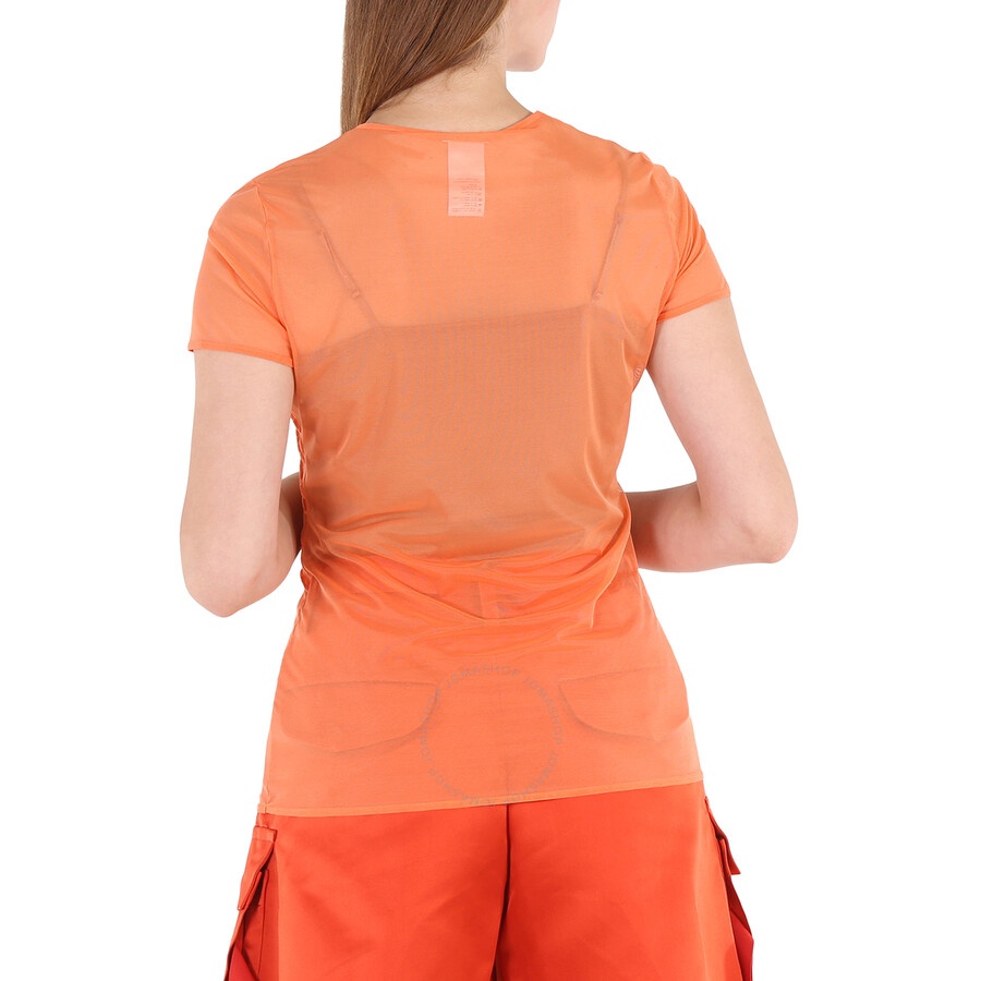 Wolford Ladies Flamingo Tuck Sheer Soft Tulle Shirt - 4
