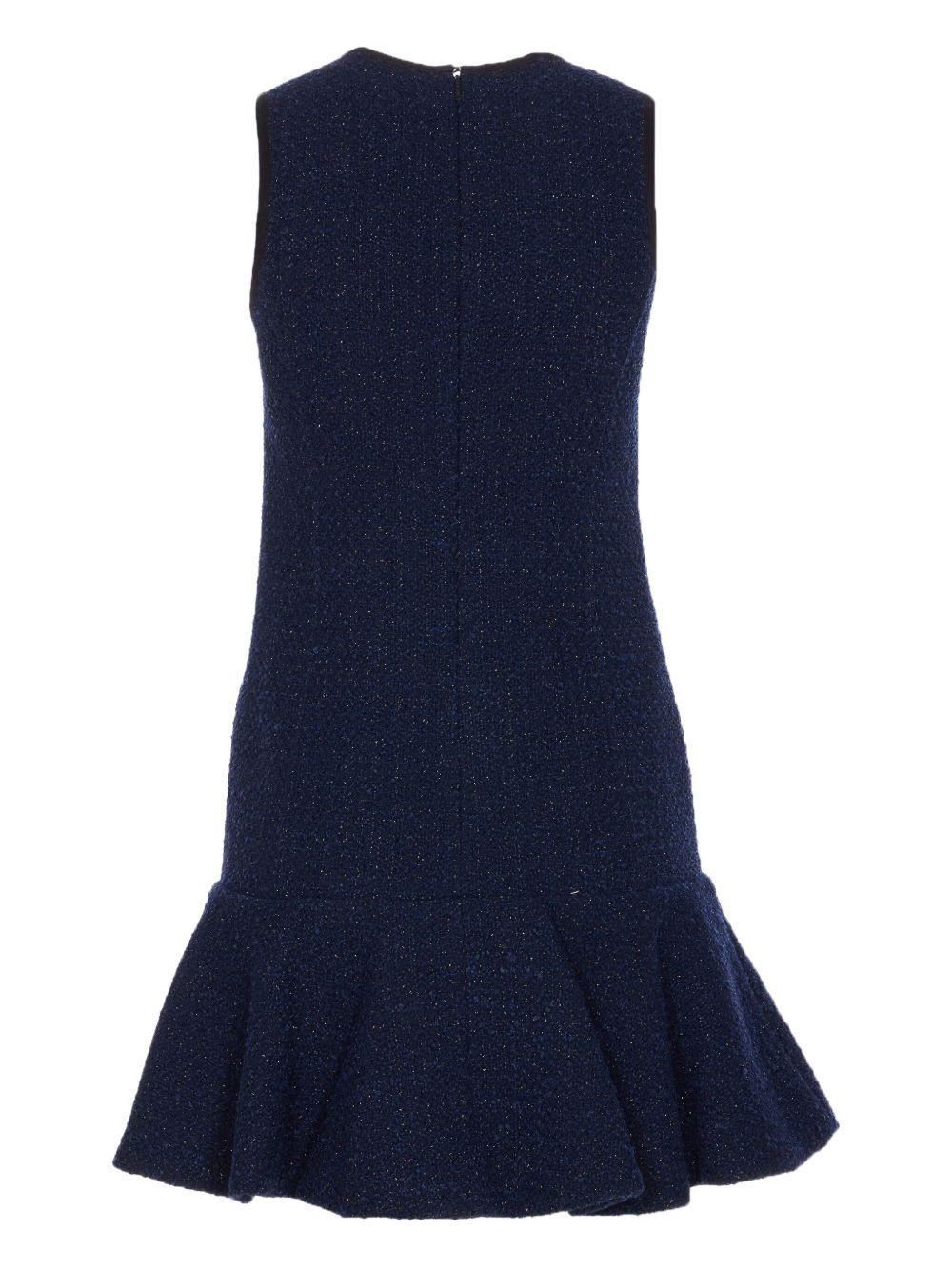 metallic-effect pleated dress - 2