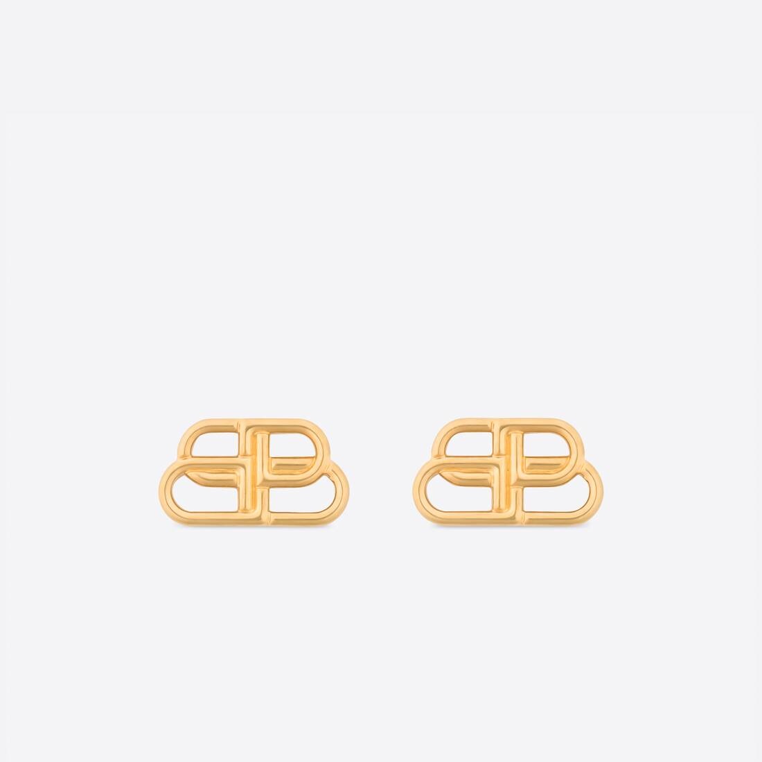 Women's Bb Small Stud Earrings in Gold - 1