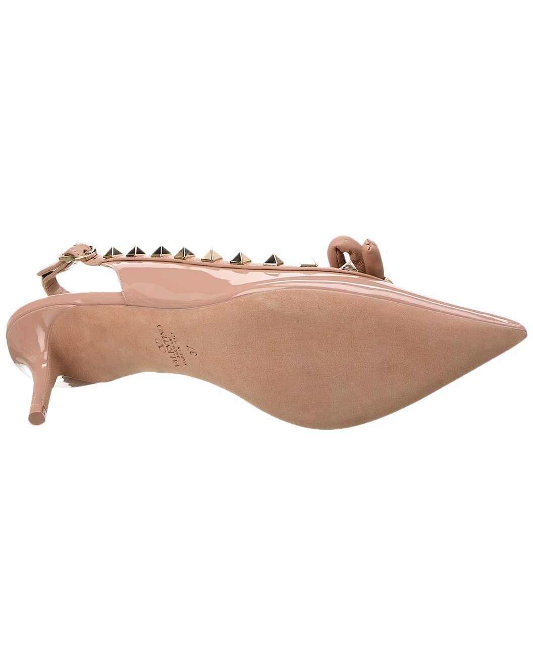Valentino Rockstud 60 Patent Slingback Pump - 4