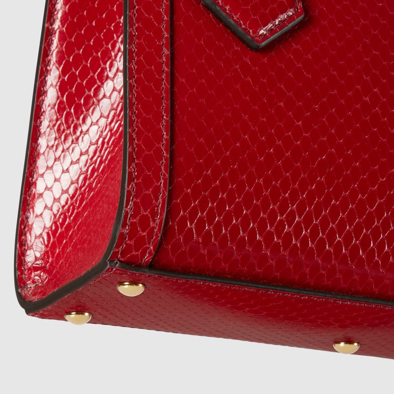 Gucci Diana mini python tote bag 7