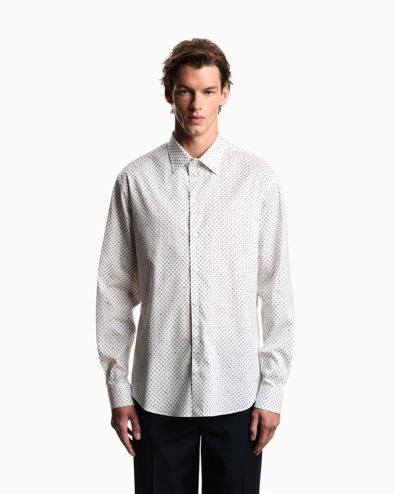 EMPORIO ARMANI SHIRT WITH ALL-OVER MICRO-PATTERN PRINT outlook