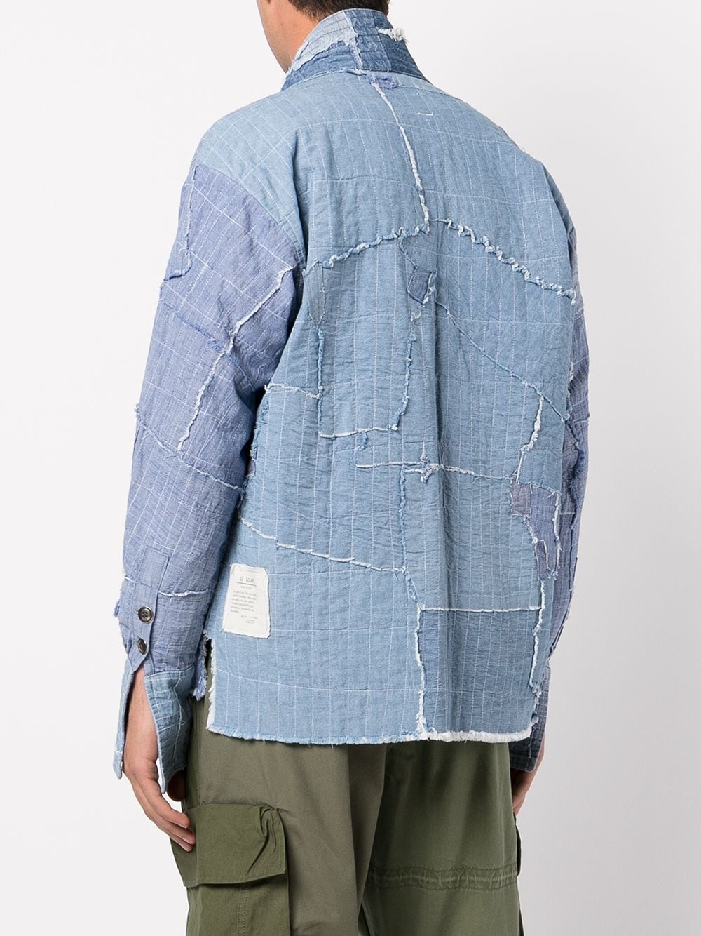 patchwork denim jacket - 4