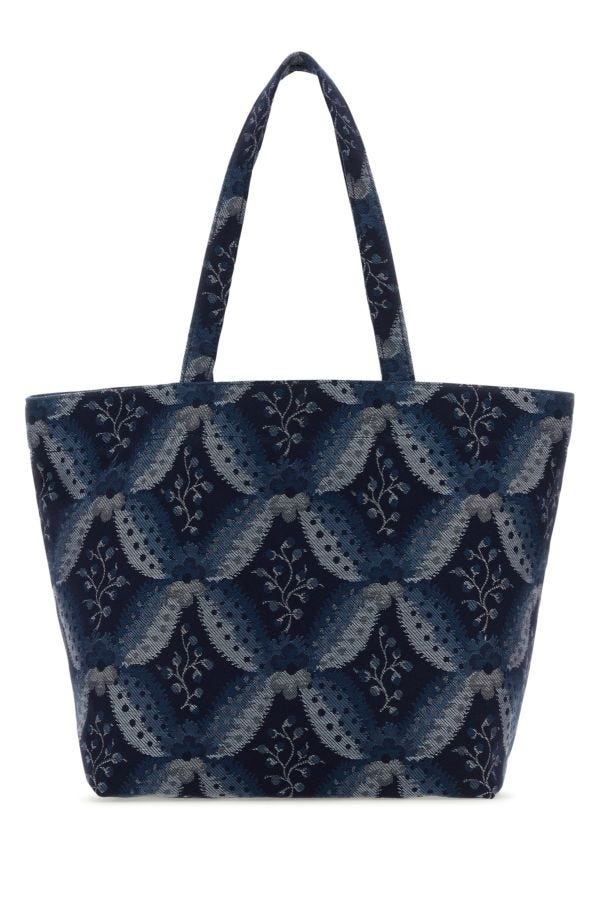 トートバッグ ETRO Embroidered Canvas Medium Soft Trotter Shopping Bag Etro Etro Woman Embroidered Canvas Medium Soft Trotter
