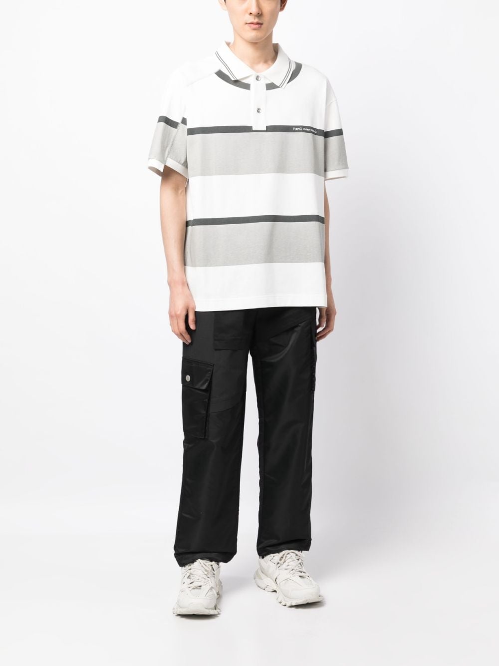 striped cotton polo shirt - 2